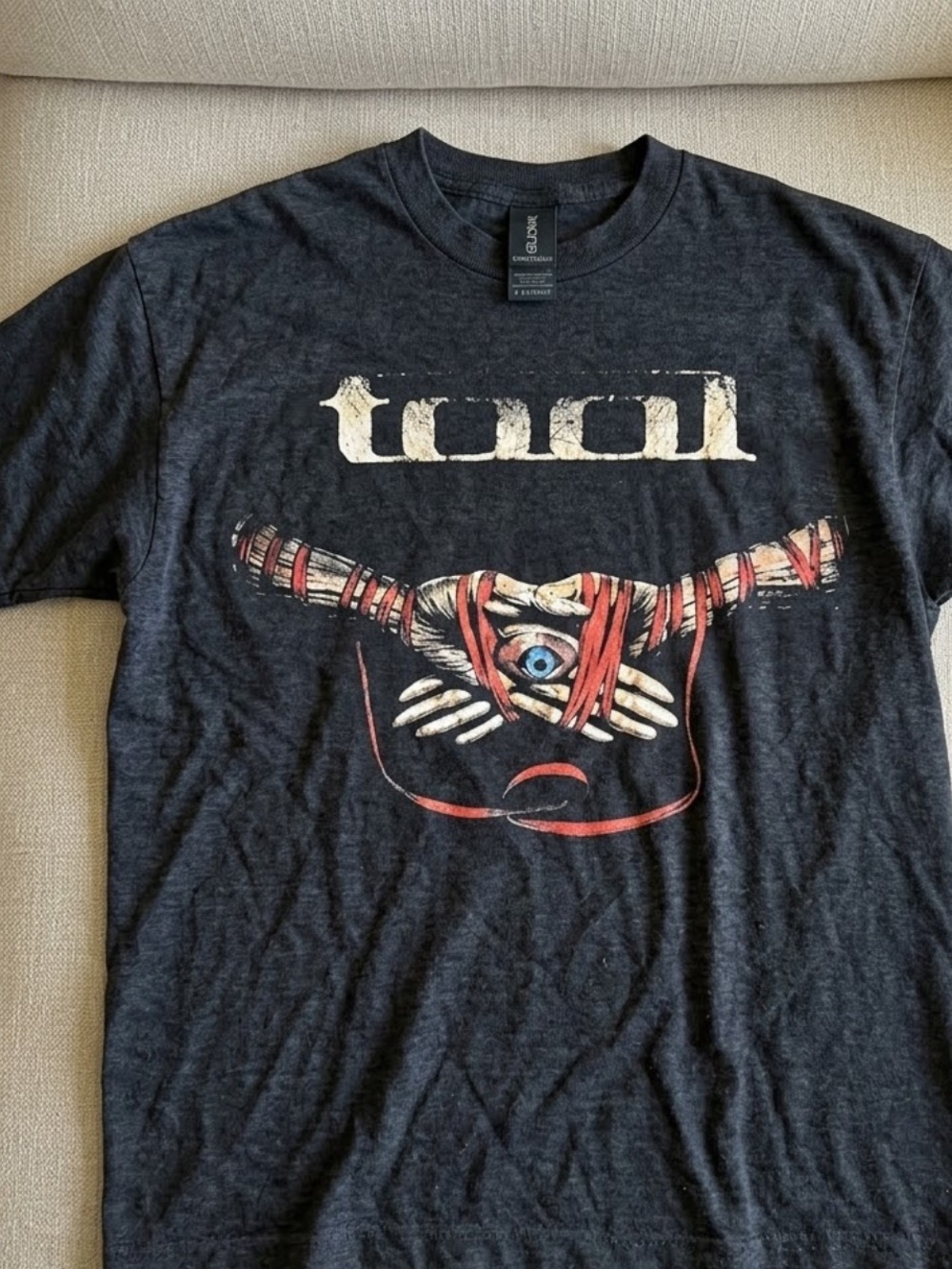 Gildan Black Tool Band Short Sleeve Tee